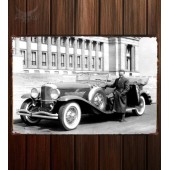 Металлическая табличка Duesenberg J 434 2449 Convertible Berline by Dietrich